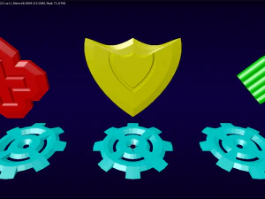 health pack armor pack and ammo pack 3D Model