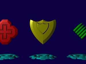 health pack armor pack and ammo pack 3D Model