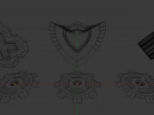 health pack armor pack and ammo pack 3D Model