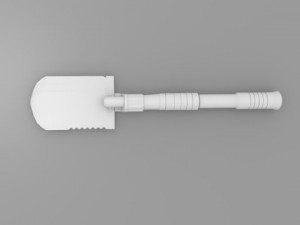 sapper shovel Model 3D