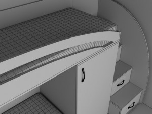the furniture in the nursery Modèle 3D