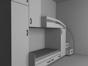 the furniture in the nursery 3D Model