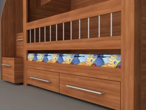 childrens bunk bed 3D Model