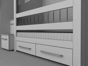 childrens bunk bed 3D Model