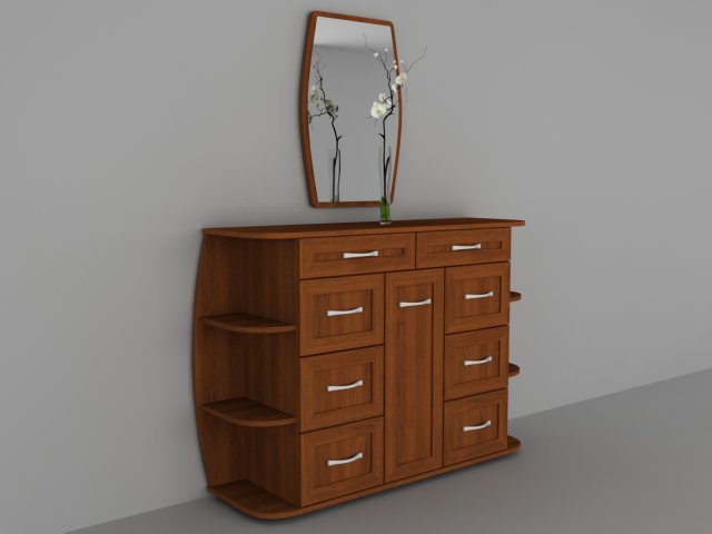 komod Modello 3D .c4d .max .obj .3ds .fbx .stl .blend 