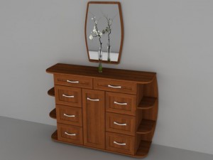 komod Modello 3D