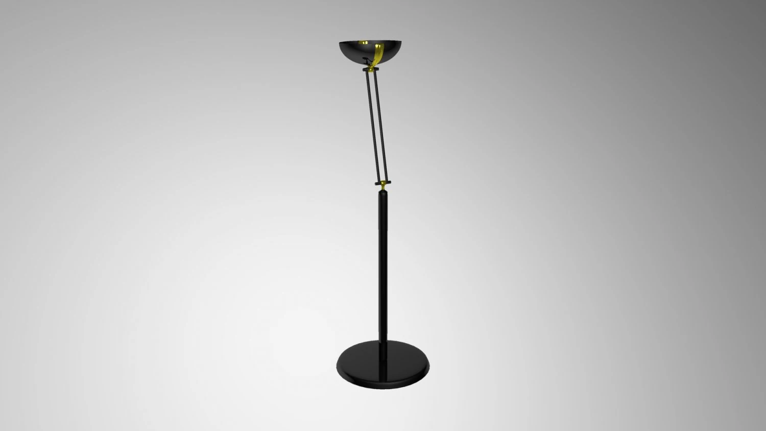 floor lamp 3D Model .c4d .max .obj .3ds .fbx .stl .blend 