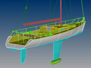 sailing yacht Model 3D