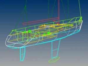 sailing yacht 3D Model