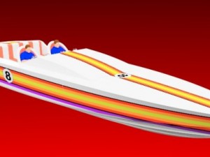 offshore racing powerboat 3D 模型