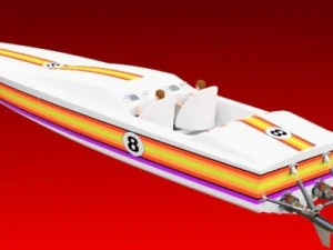 offshore racing powerboat 3D Model