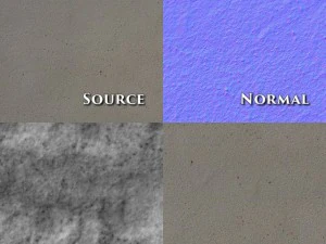 seamless plain concrete textures 5pack normalbump CG Textures