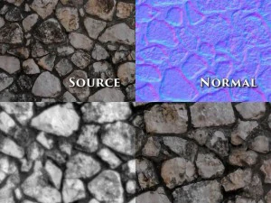 seamless hires stone walls 5pack normalbump CG Textures