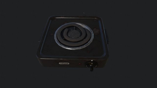 stove 3D Model .c4d .max .obj .3ds .fbx .stl .blend 