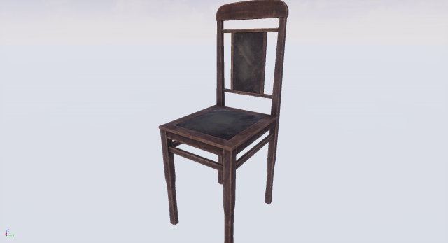 Old chair Modello 3D .c4d .max .obj .3ds .fbx .stl .blend 