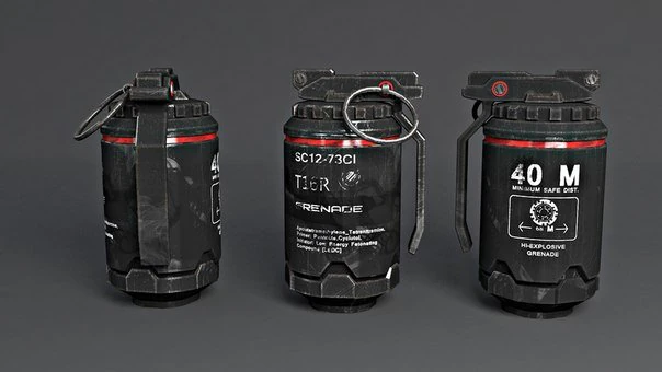 granate 3D Model .c4d .max .obj .3ds .fbx .stl .blend 