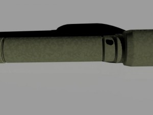 military flashlight Modèle 3D