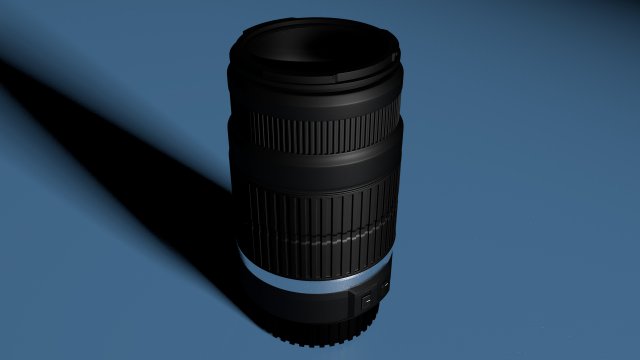 canon ef-s 55-250 Modello 3D .c4d .max .obj .3ds .fbx .stl .blend 