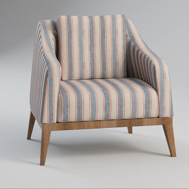 armchair okha 3D Model .c4d .max .obj .3ds .fbx .stl .blend 