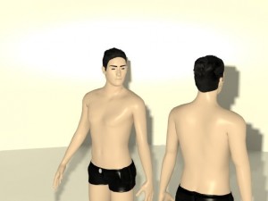 human v1 3D मॉडल