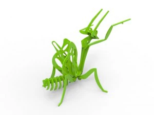 praying mantis 3d puzzle 3D Print Model