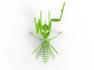praying mantis 3d puzzle 3D Print Model