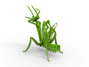praying mantis 3d puzzle 3D Print Model