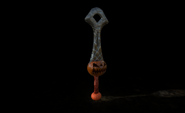 pumpkin sword fantasy 3D Model .c4d .max .obj .3ds .fbx .stl .blend