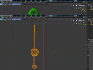 pumpkin sword fantasy 3D Model