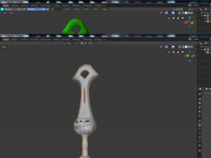 pumpkin sword fantasy 3D Model