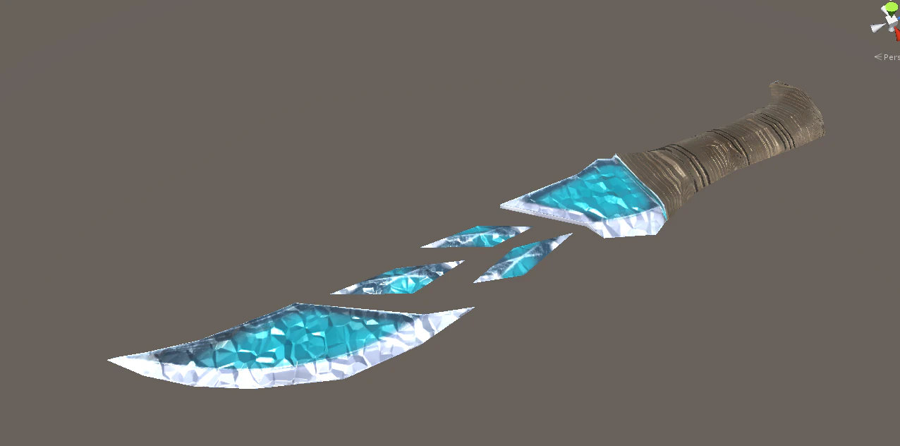 icesword stylized 3D Model .c4d .max .obj .3ds .fbx .stl .blend 