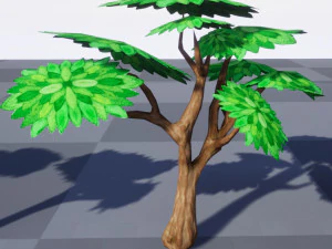 tree pack stylized 3D Model