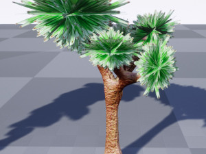 tree pack stylized 3D-Modell