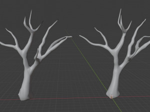 tree pack stylized 3D-Modell