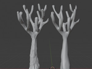 tree pack stylized 3D-Modell