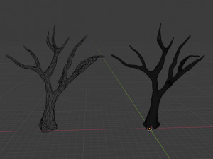 tree pack stylized 3D-Modell