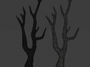 tree pack stylized 3D-Modell