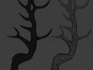 tree pack stylized 3D-Modell