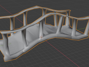 wood bridge stylized Modelo 3D