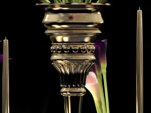 flower vase set 3D Model