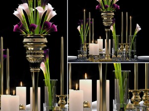 flower vase set Modello 3D
