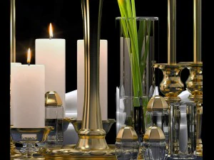 flower vase set 3D Model