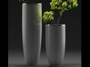 flower vase set 3D Модель