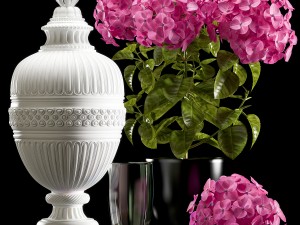flower vase set 3 Modello 3D