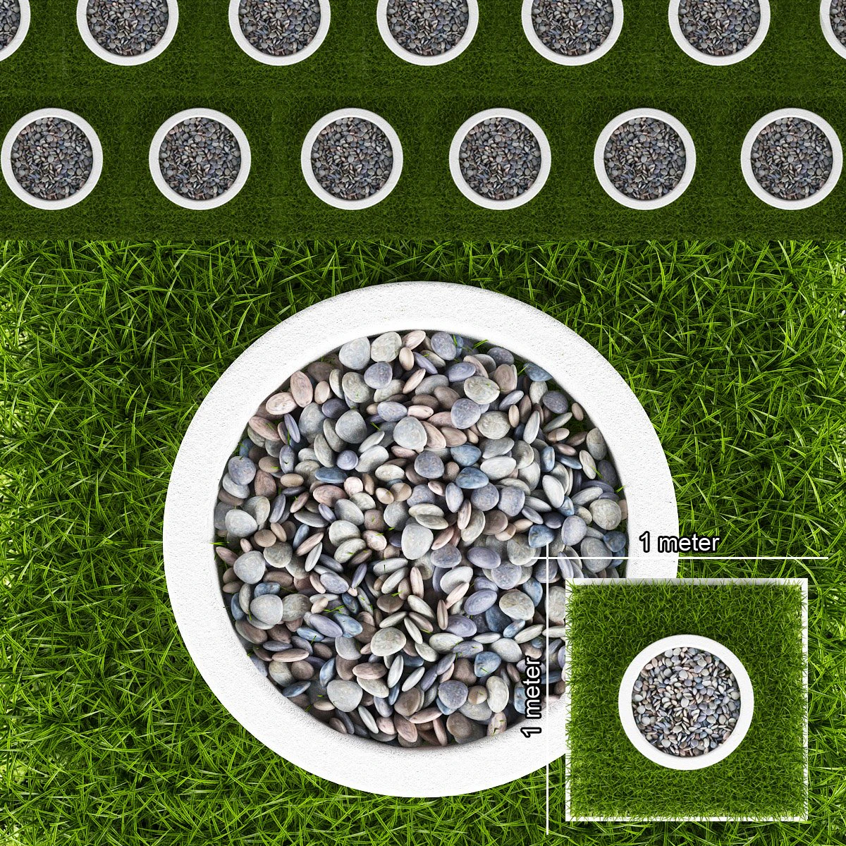 grass and pebbles 3D Model .c4d .max .obj .3ds .fbx .stl .blend 