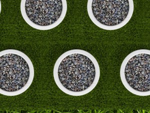 grass and pebbles Modello 3D