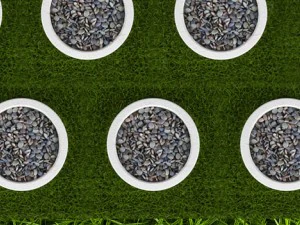 grass and pebbles 3D Model