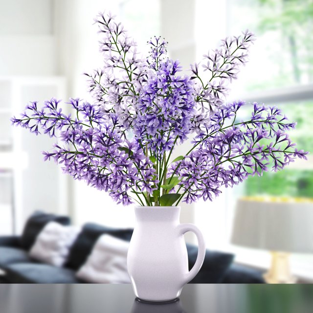 lavender dew 3D Model .c4d .max .obj .3ds .fbx .stl .blend 