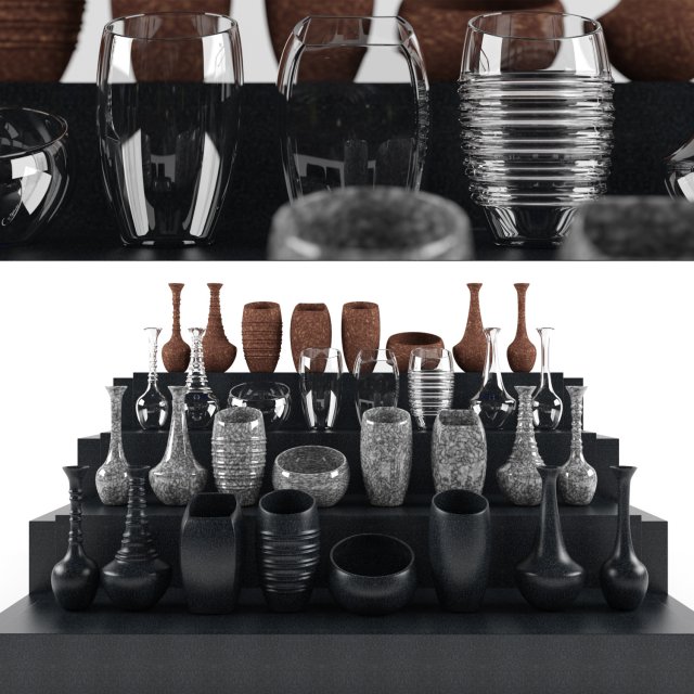 vases Modèle 3D .c4d .max .obj .3ds .fbx .stl .blend 