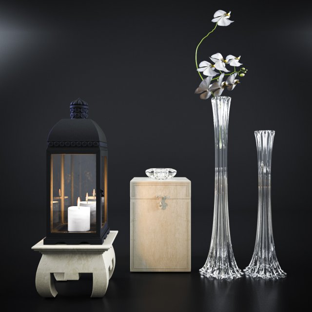 decor set Modelo 3D .c4d .max .obj .3ds .fbx .stl .blend 